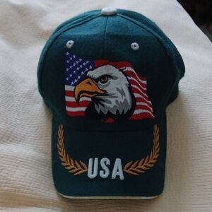 Green USA Eagle Cap